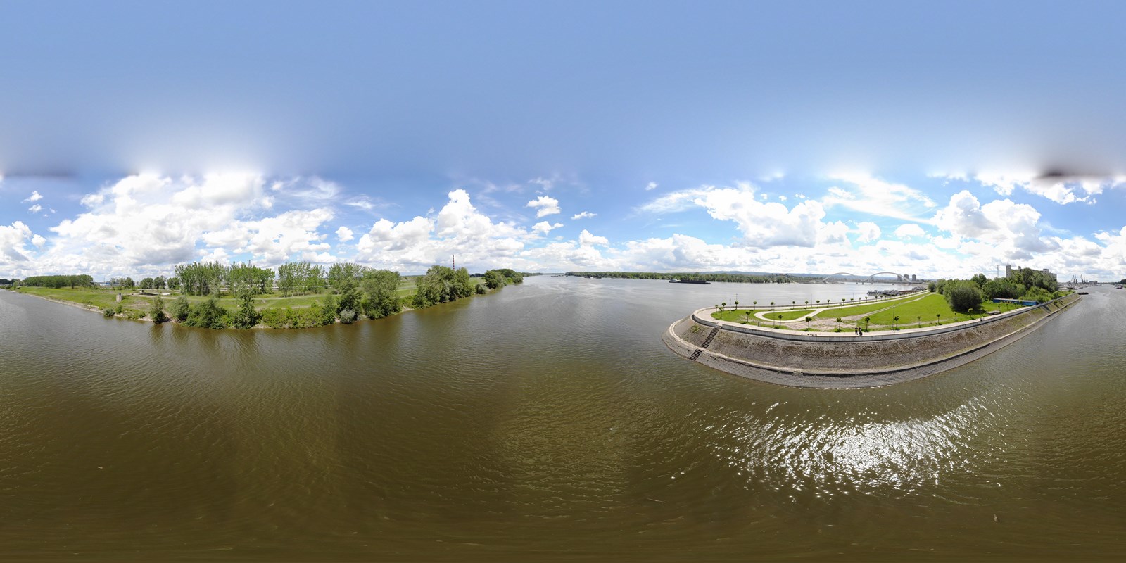 Snimanje dronom photo sky art Projekat ‘Senka na lakat’, most preko Dunava Novi Sad